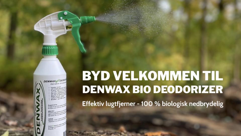 Denwax Deo Biodorizer - effektiv lugtfjerner, 100% biologisk nedbrydelig.