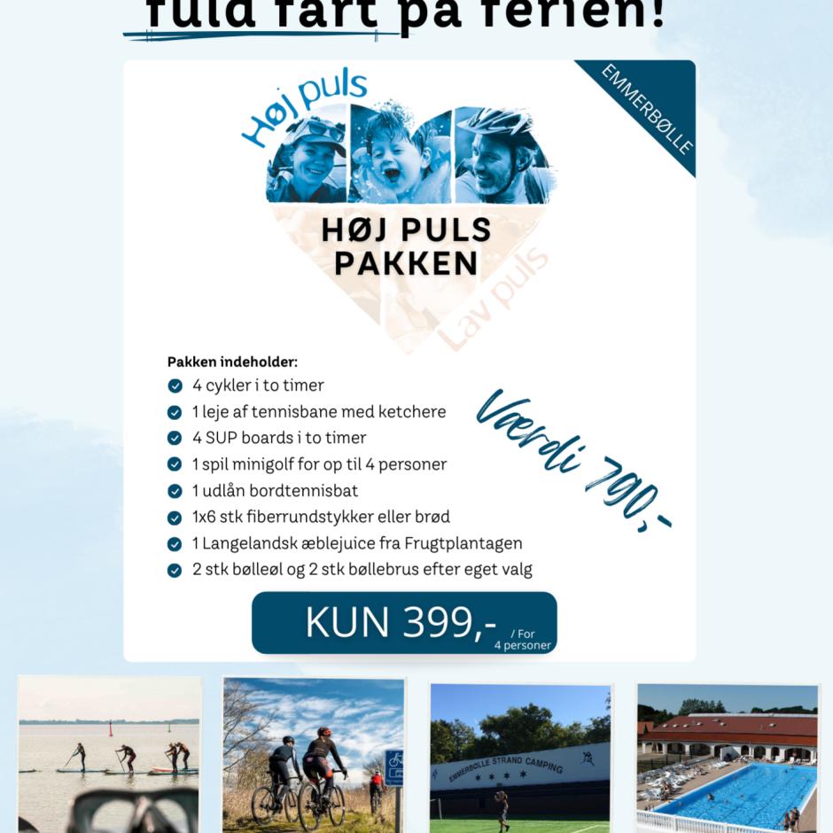 Høj puls pakke - 4 personer messepris 399,- (værdi 790,-)